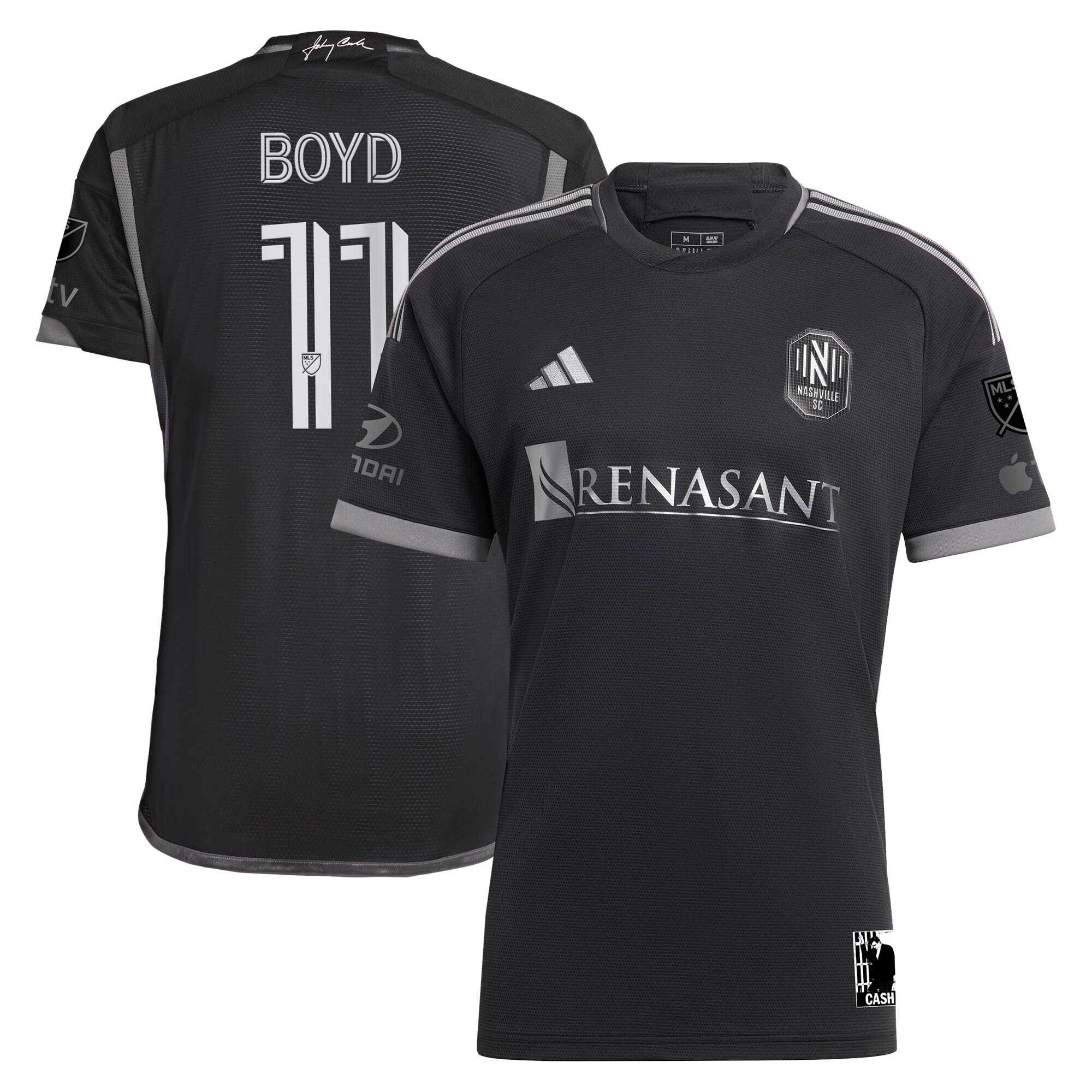 Tyler Boyd Nashville SC 2024 Man In Black Kit Authentic Player Jersey – Black