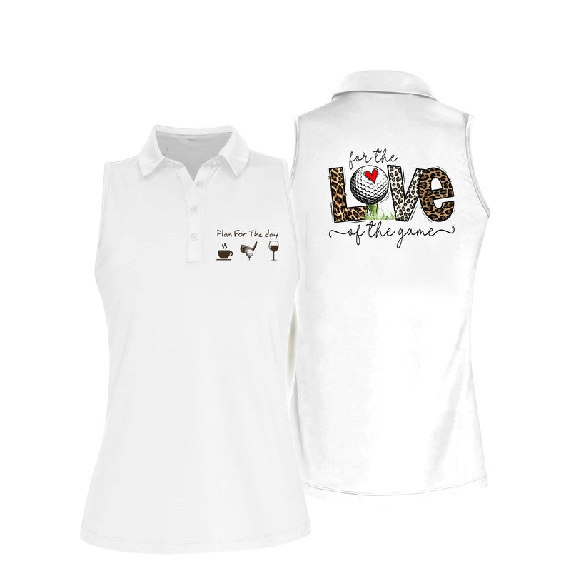 Love The Game Golf Sleeveless Polo Shirt, Women’S Sleeveless Polo Shirts Quick Dry Golf Tennis Shirt