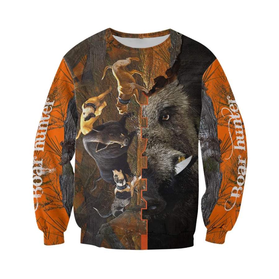 PL415 BEAUTIFUL BOAR HUNTING CAMO 3D ALL OVER PRINTED SHIRTS