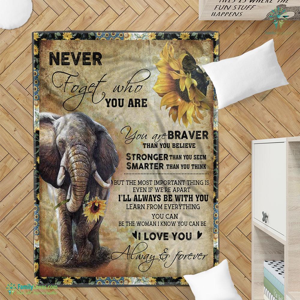 Never Forget Who You Are Elephant Vv D Blanket 21