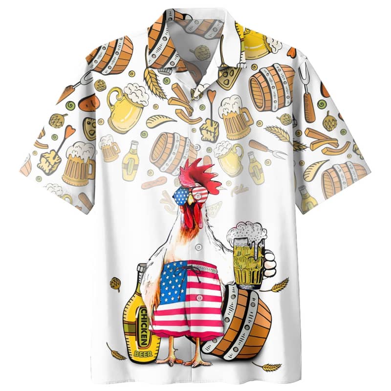 Chicken Beer Hawaii Lover Hawaii Shirt For Men Women Ha10669