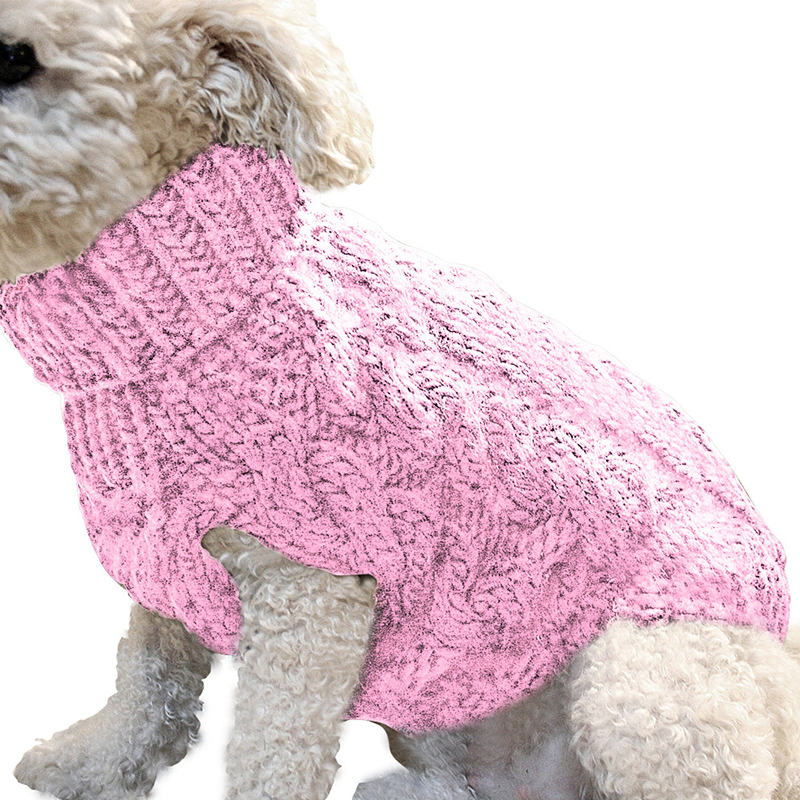 Warm Sweater for Dog Turtleneck Autumn Winter Pet Knitted Dog Clothes for Small Dogs Chihuahua Outfit Dog Sweater thick clothes alx