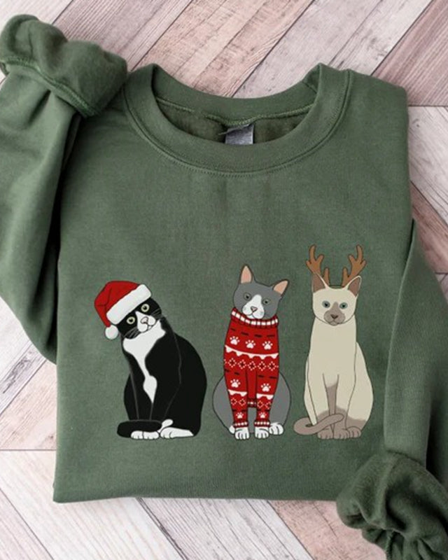 Christmas Cat Sweatshirt
