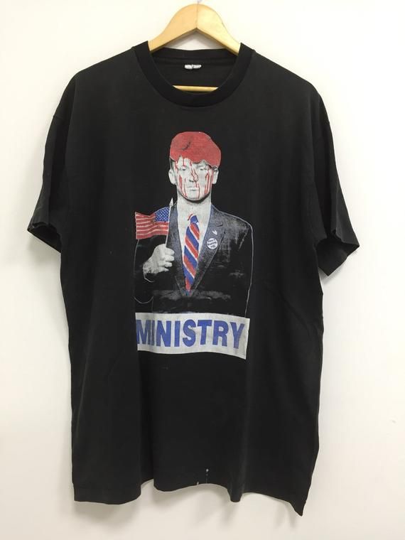 Rare Vintage Ministry Band Shirt Arge Pecial Guest The Young Gods Thrash Metal Industrial Metal Band Revolting Cocks Fear Factory Shirt