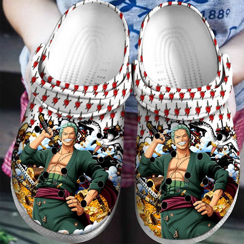 Roronoa Zoro One Piece Rubber Clogs Clogband Clogs, Comfy Footwear