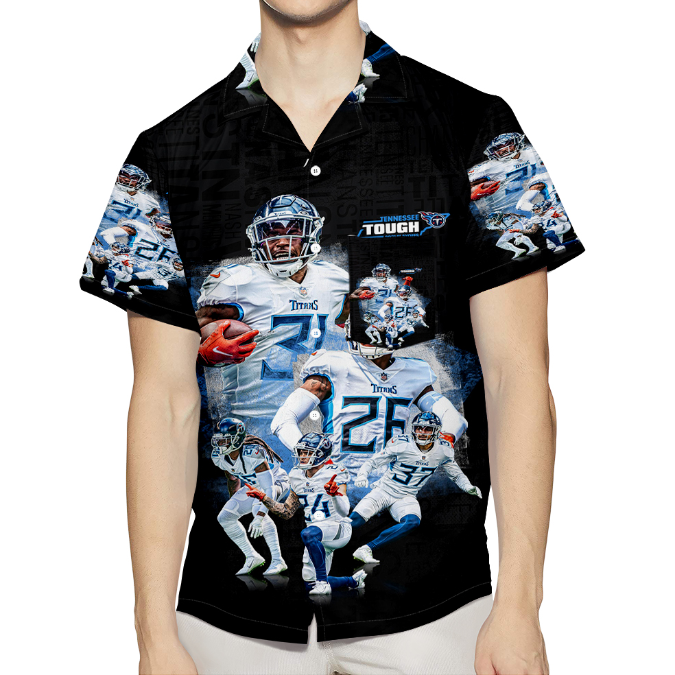 Tennessee Titans Players V8 3D All Over Print Summer Beach Hawaiian Shirt With Pocket