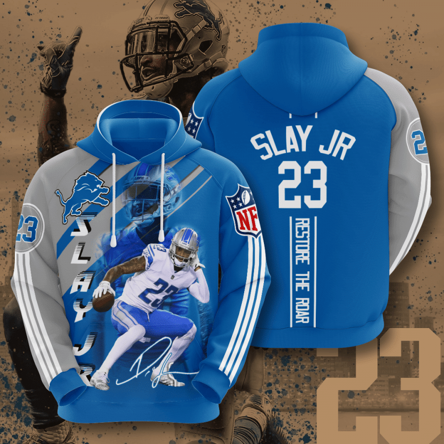 Detroit Lions Darius Slay Jr 25 Unisex 3D Hoodie Gift For Fans