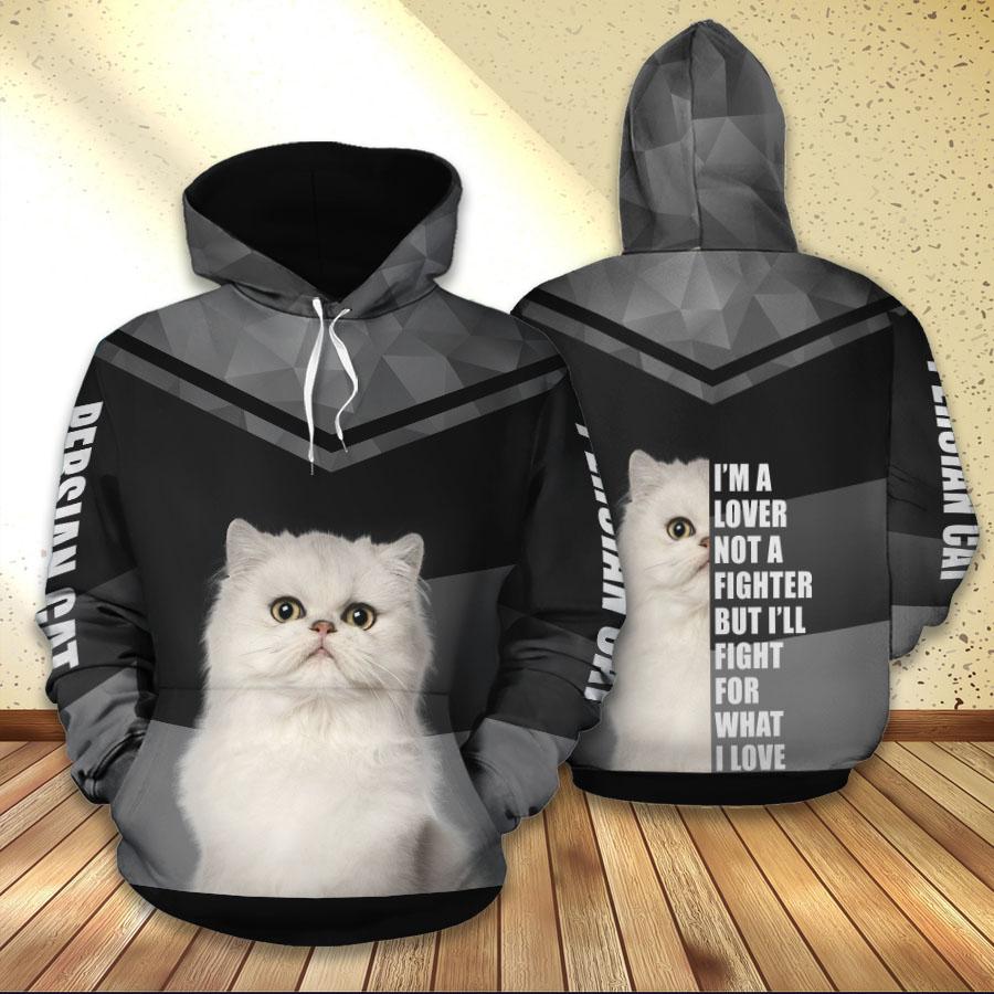 Persian Cat Grey Quotes Hoodie Sweatshirt Shirts Gifts For Cat Lovers