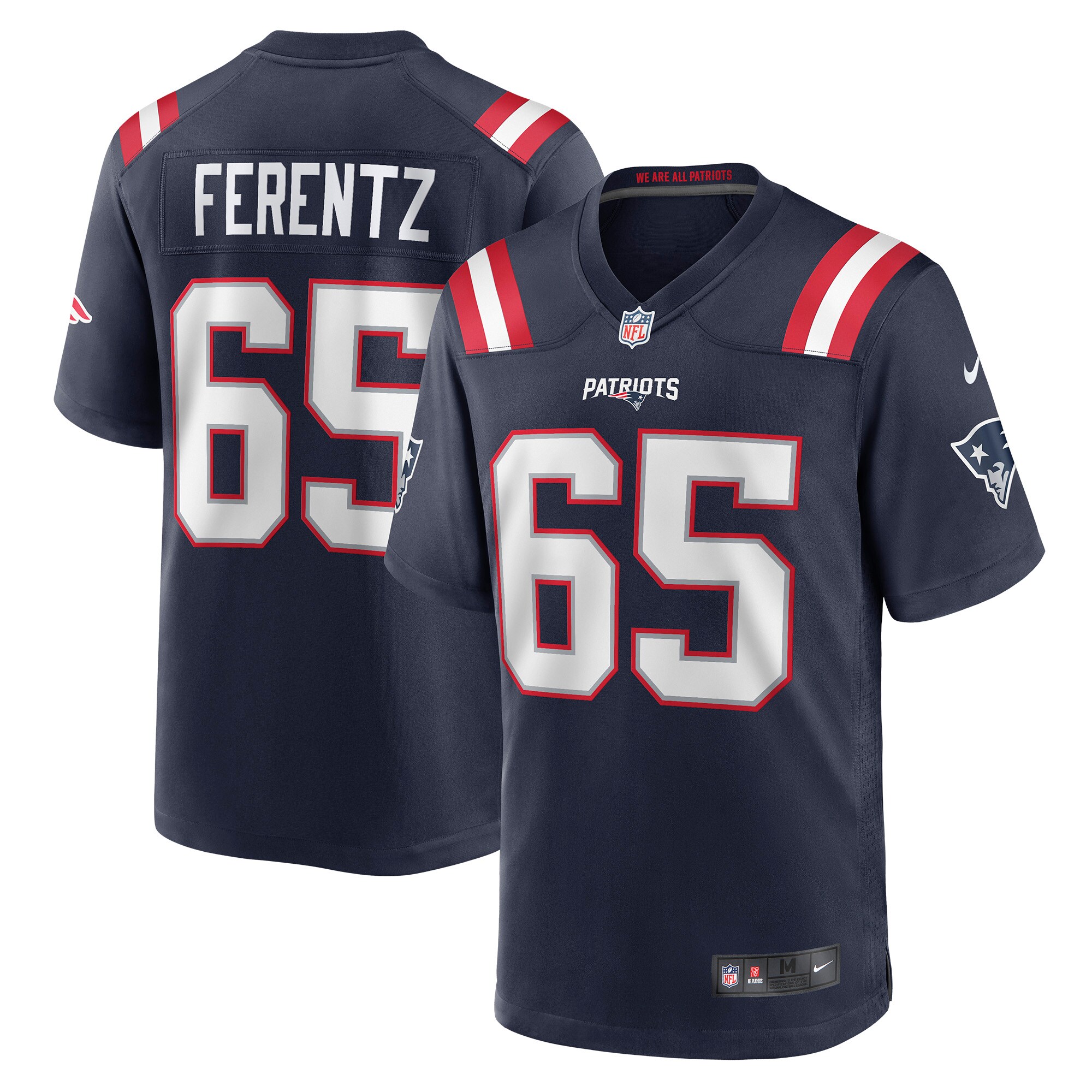 James Ferentz New England Patriots Game Jersey – Navy