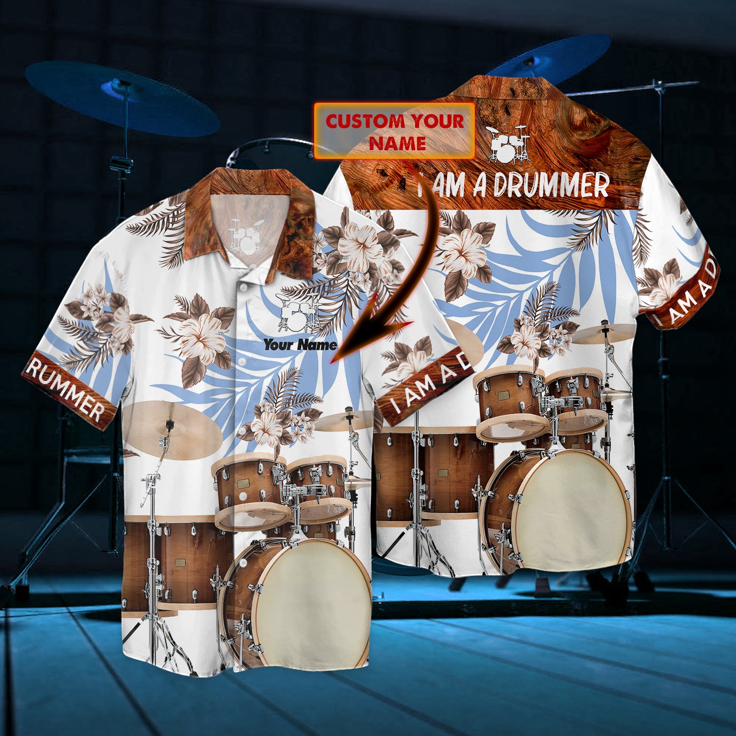 A Drumer Hawaii Shirt Personalized Name Hawaii Hdmt Ha3366