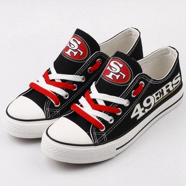 San Francisco 49Ers Shoes For Sale Letter Glow In The Dark Shoes Cheap Laces