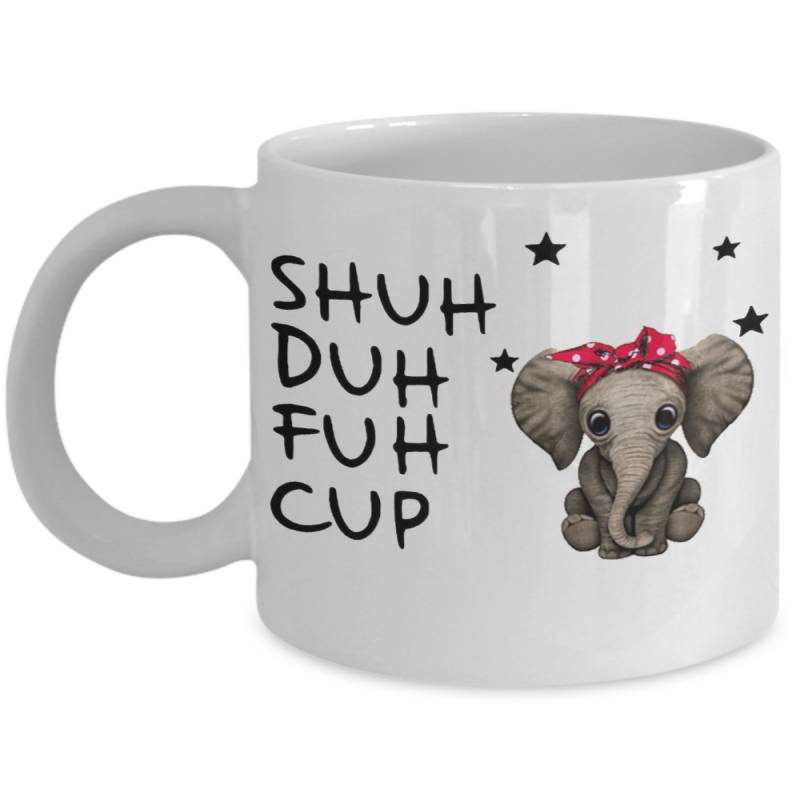 Shuh Fuh Cup Funny Elephant Coffee Mug