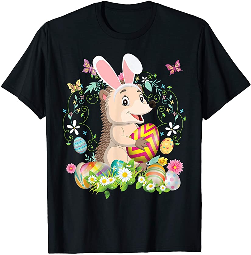 Bunny Porcupine Happy Easter Day Lover Egg Hunt Lovely Cute T-Shirt