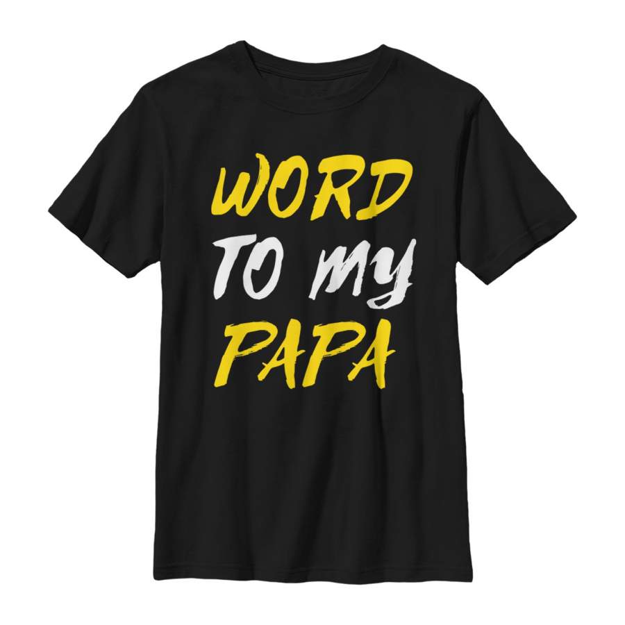 LOST GODS Boy’s Father’s Day Word Papa T-Shirt