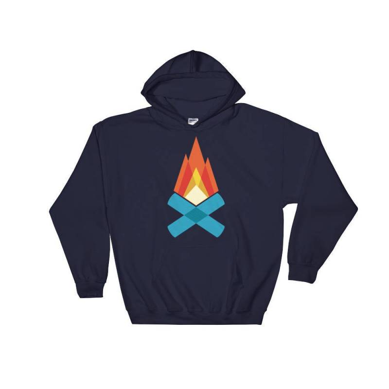 Retro Camp Fire Hooded Sweatshirt| Hoodie Gift | Retro Vintage Hipster Travel Mens Womens Sweatshirt