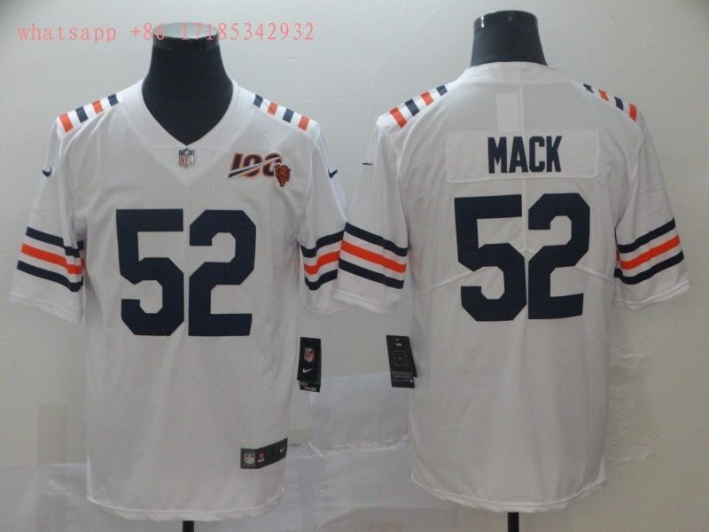 Chicago Bears Khalil Mack #52 NFL 100 2020 White Jersey Jersey