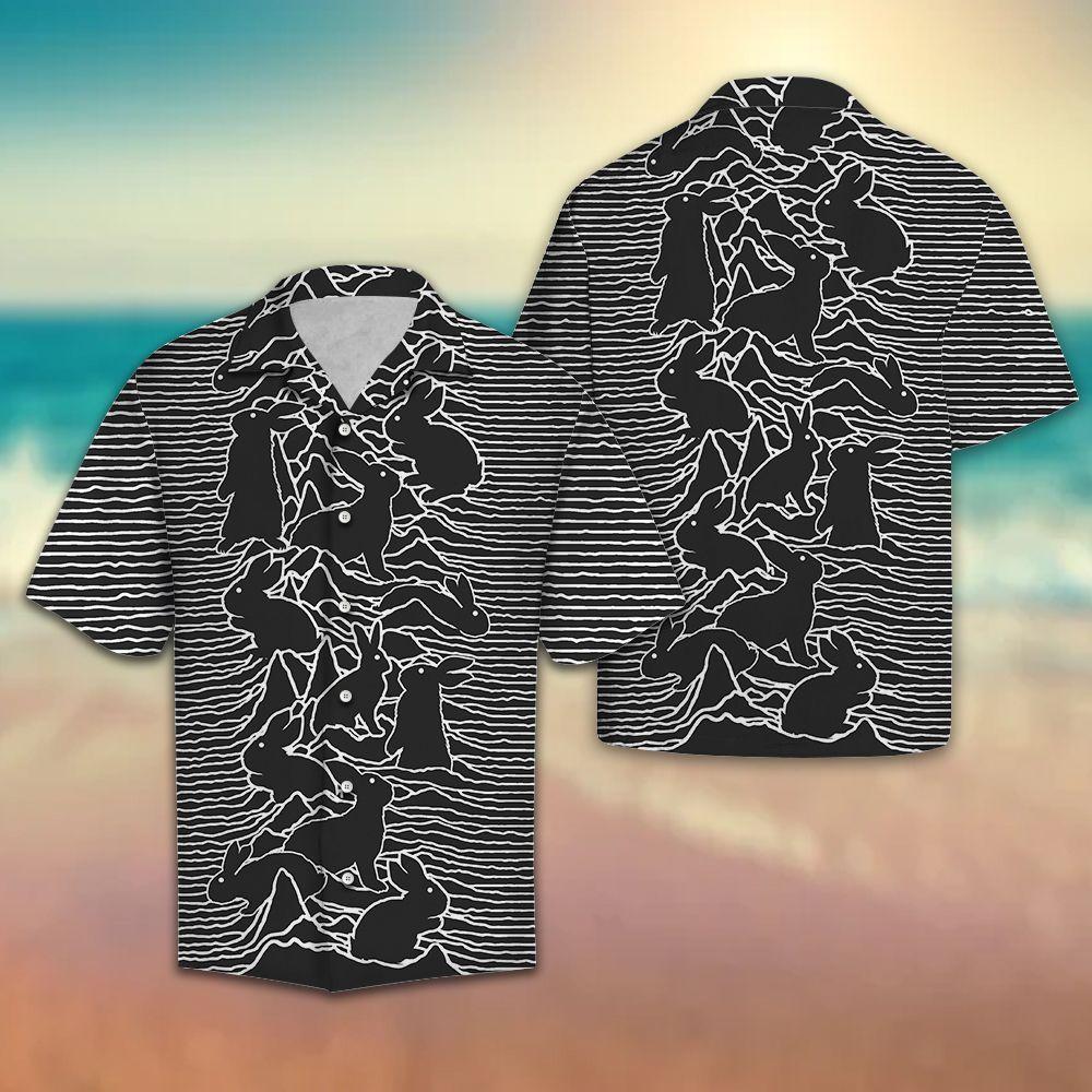 Rabbit Stripe Hawaiian Shirt For Men, Hawaiian Shirt For Women, Aloha Shirt, Hawaii Shirt