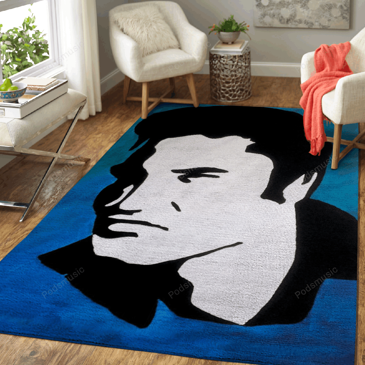 Elvis Presley painting – Music Art For Fans Area Rug Carpet