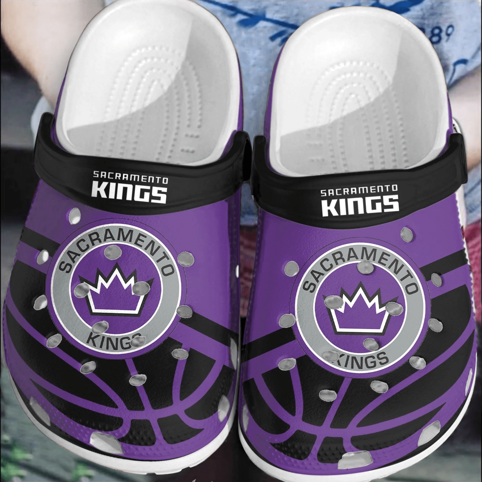 Sacramento Kings Basketball Crocband Shoes Comfortable Crocss Clogs For Men Women