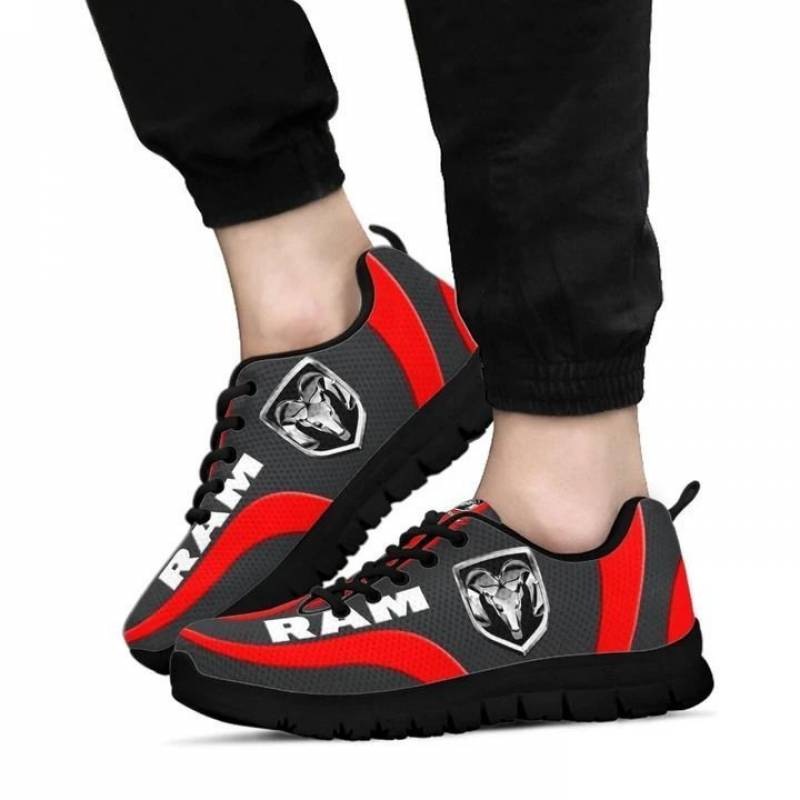 3D Printed Dodge RAM TDV Sneakers For Men & Women Ver 1 (Red)