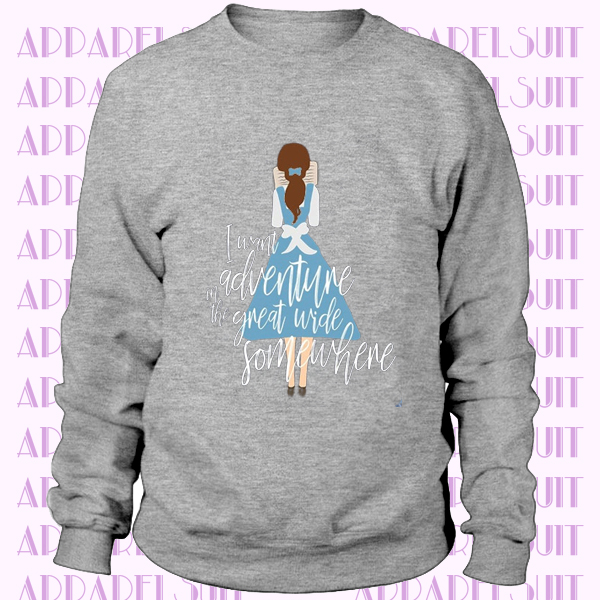 Adventure in the Great Wide Somewhere Belle Short-Sleeve Unisex Sweatshirt