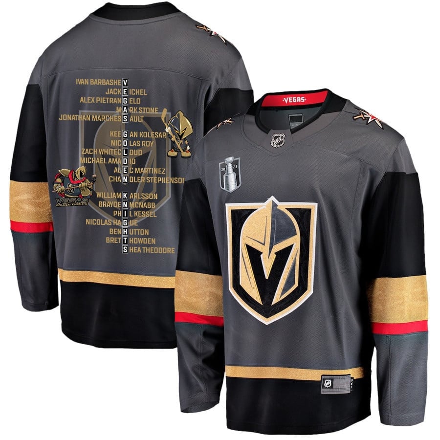 Vegas Golden Knights Players List 2023 Stanley Cup Men Jersey – Black