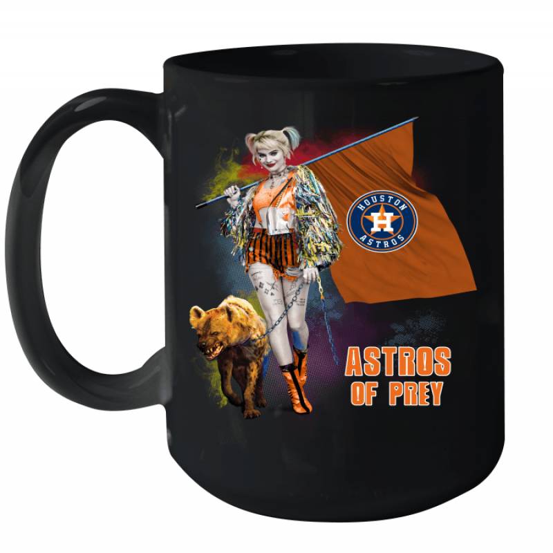 Harley Quinn flag Houston Astros Of Prey Ceramic Mug 15oz