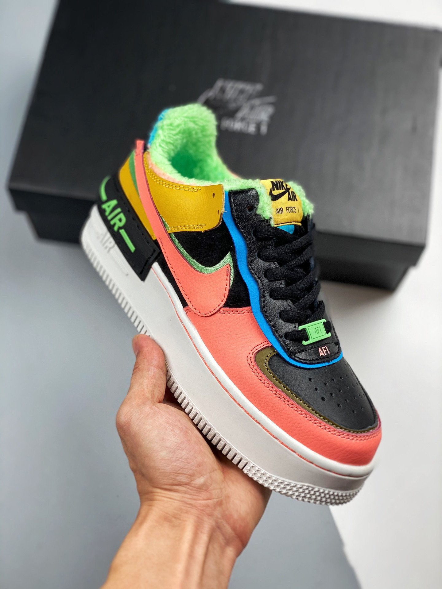 Nike Air Force 1 Shadow SE Solar FlareAtomic Pink-Baltic Blue 5340018