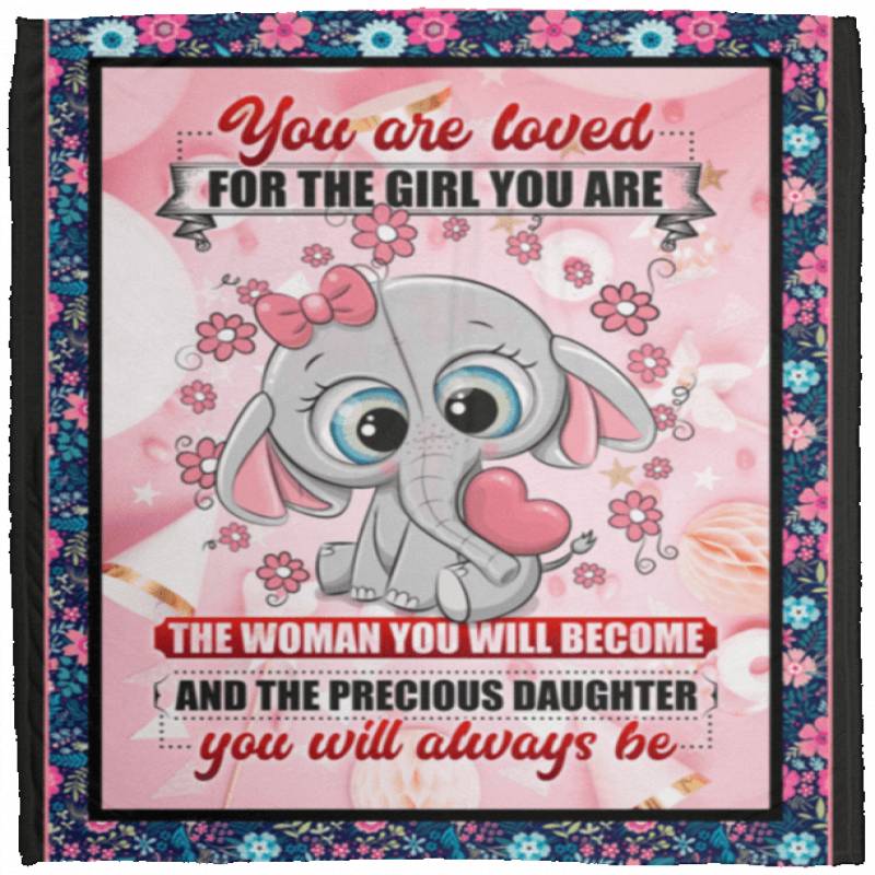 Girl Elephant CLP1612131TT Sherpa Fleece Blanket