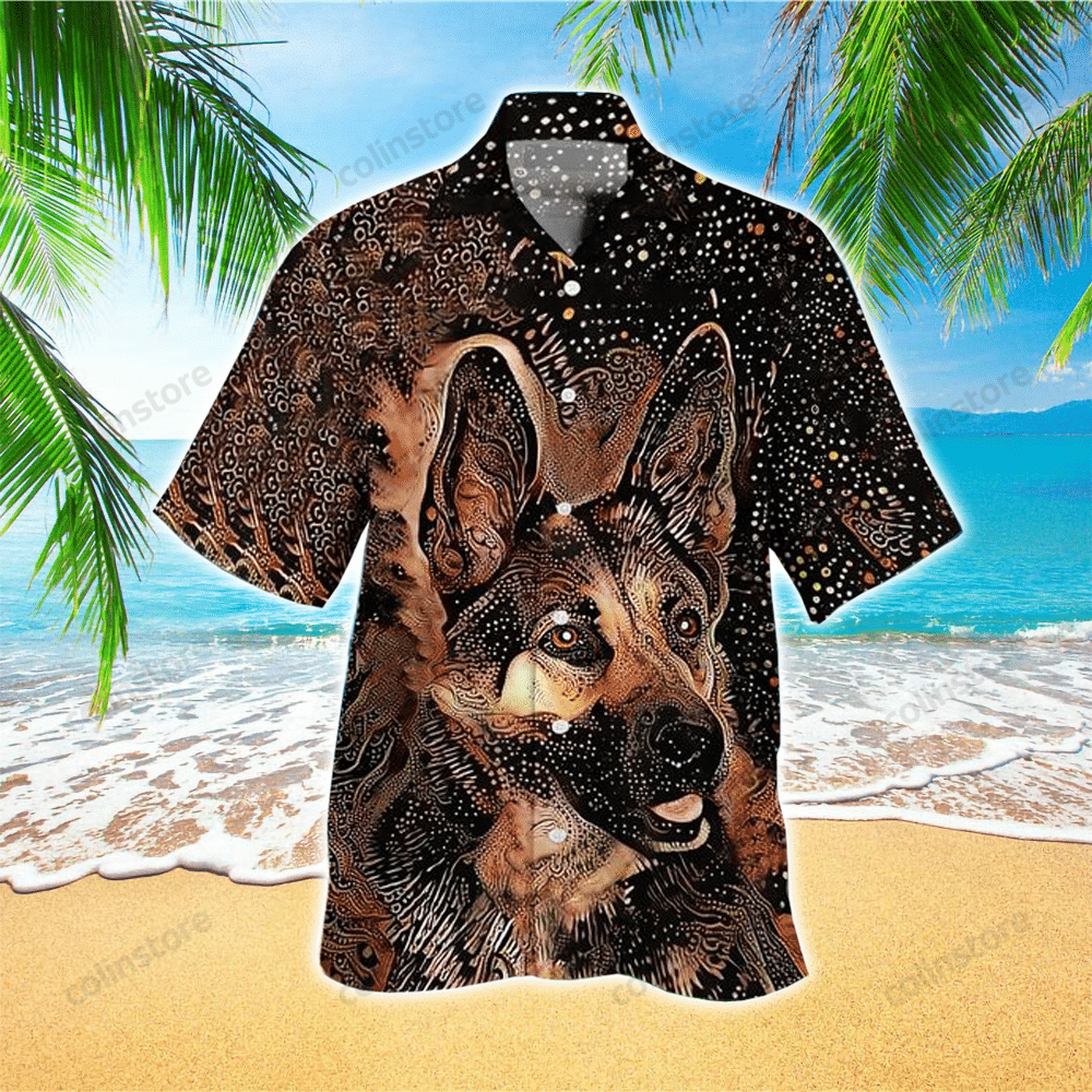 German Shepherd Hawaii Shirt Aloha Ha64261