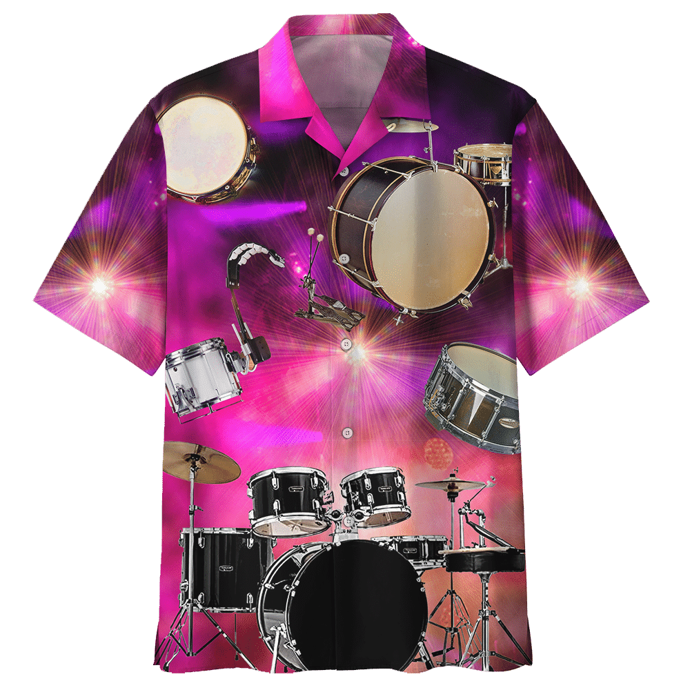 Man Hawaiian Shirt Beach Drum 540547 Ha7610