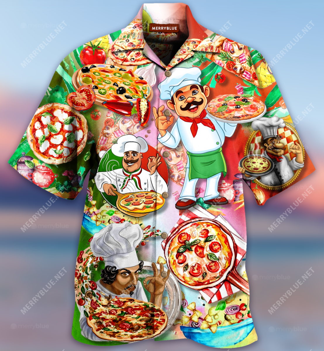 Pizza A Slice Day Keeps The Sad Away Unisex Hawaii Shirt Ha43498