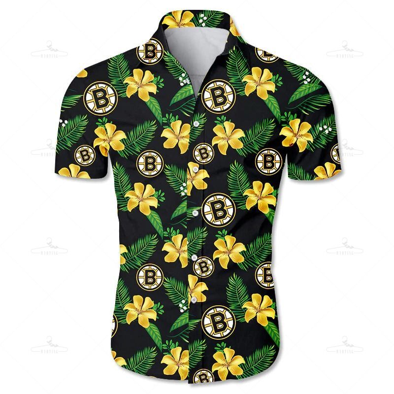 Boston Bruins Hawaii Shirt Tropical Flower Summer Ha77256