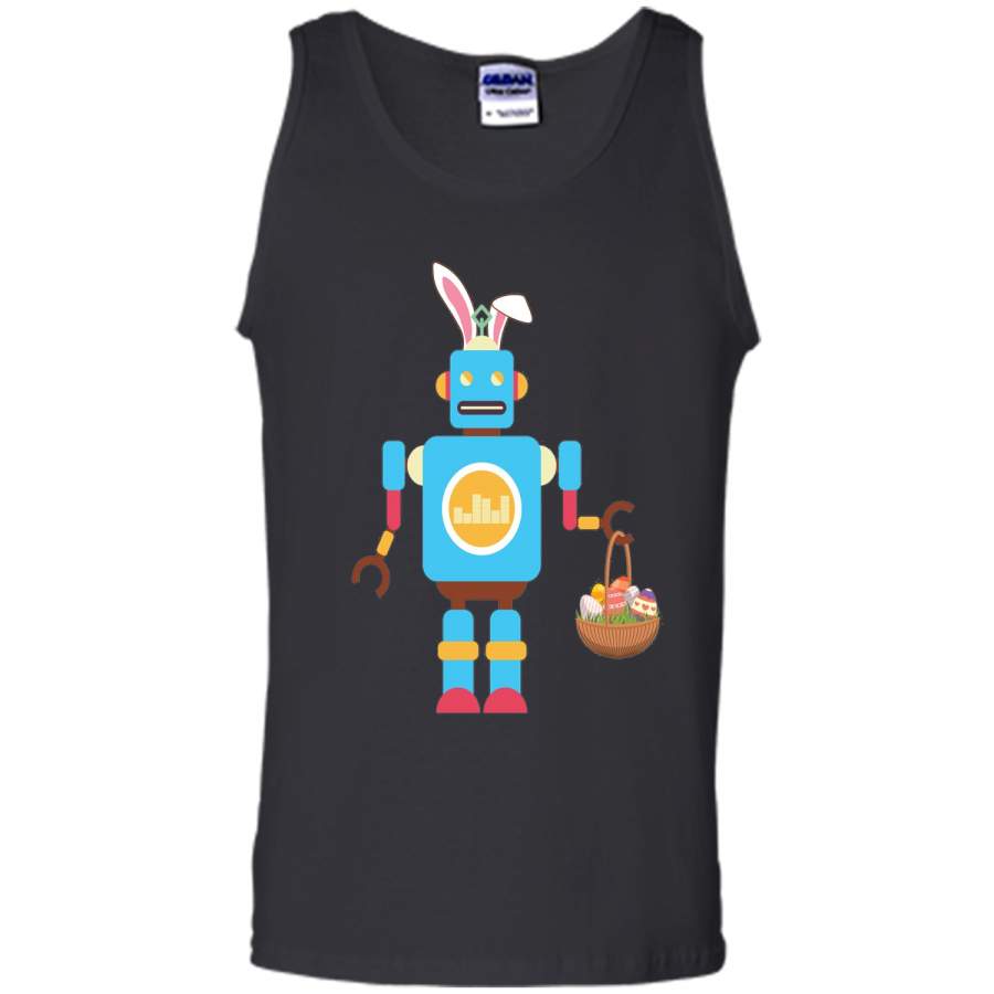 Robot Easter Bunny Funny T-shirt for Boys Girls Women Men