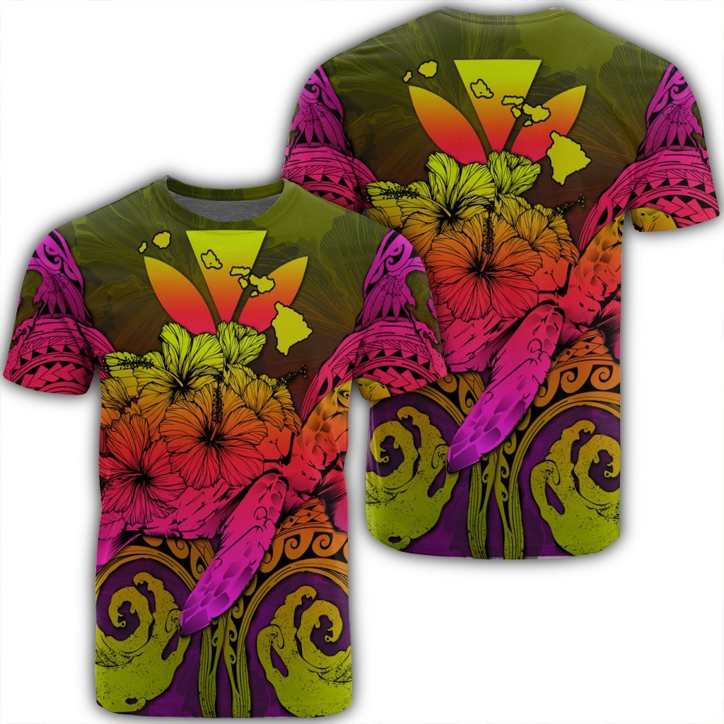 Hawaiian Turtle Wave Polynesian Hey Style Pinky Ah Ha88174