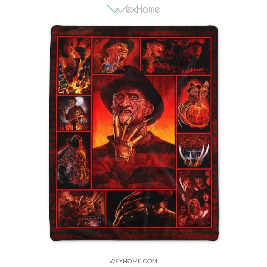 Freddy Krueger The Nightmare On Elm Street Polyester Blanket Halloween Gift W0920