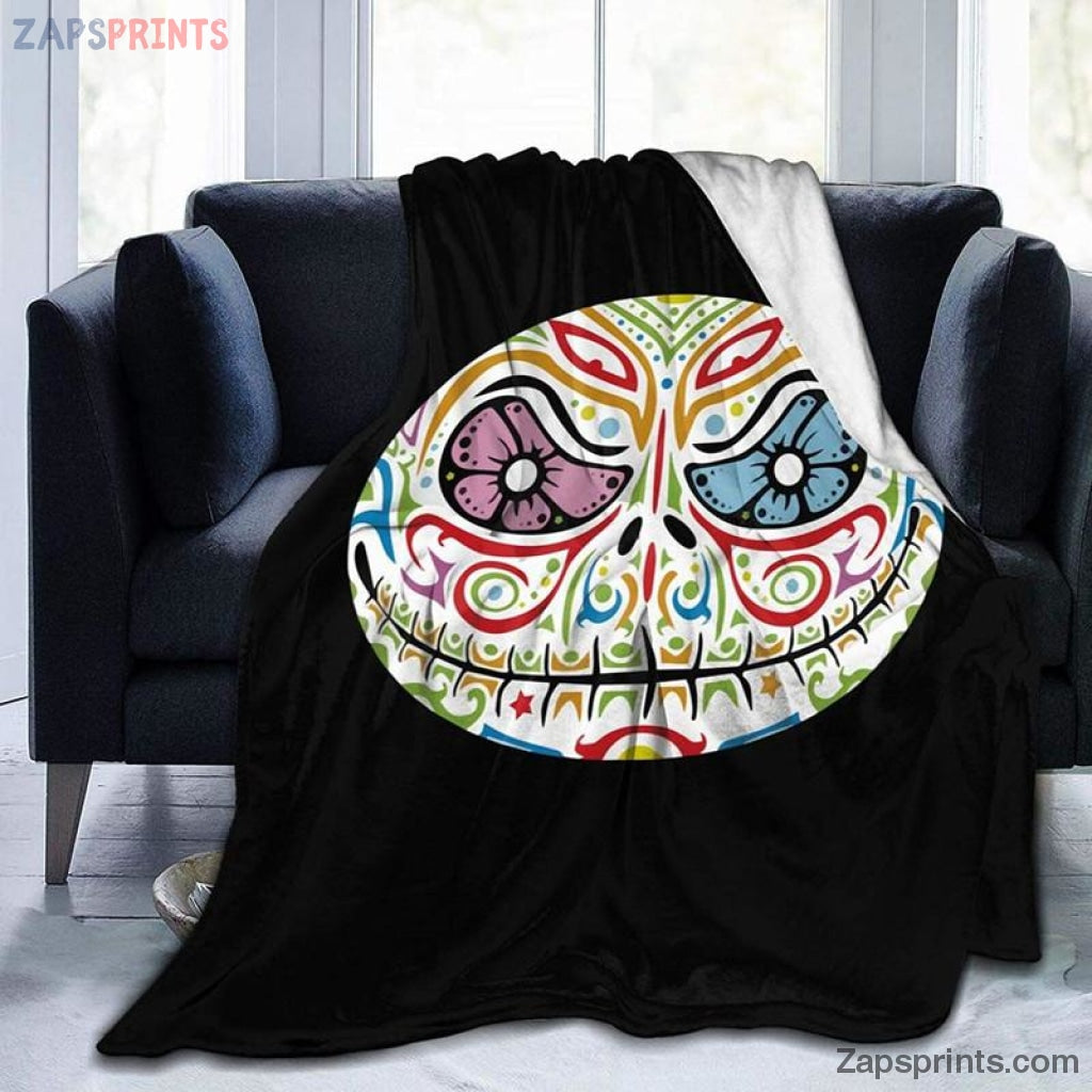 Jack Skellington Sugar Skull Blanket