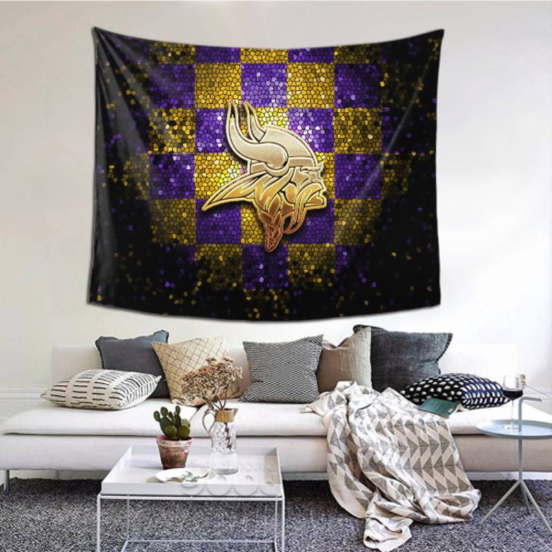 Durable Minnesota Vikings Tapestry -157051 For Beach Shawl Scarf Blanket