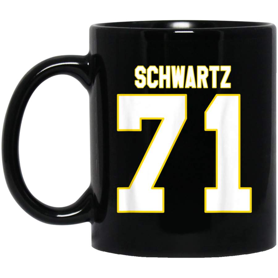 Schwartz 71 Number Seventy One  Kansas City Football Red Mug