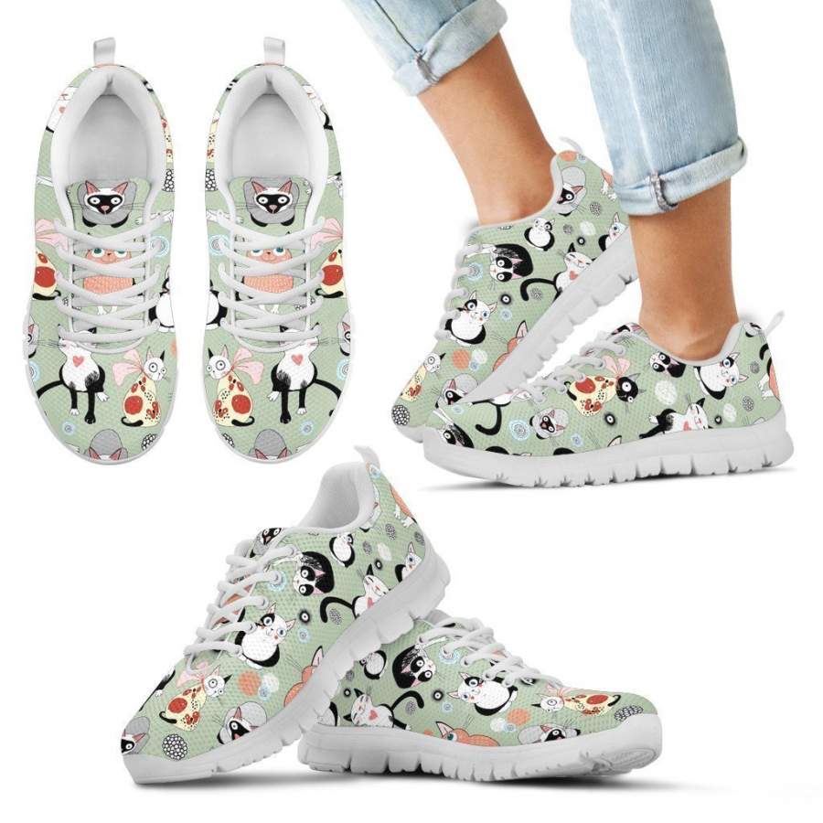 Sweet Happy Cats Kid’s Sneakers