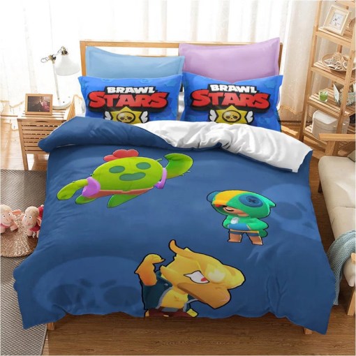 Brawl Stars Spike 1 Duvet Cover Pillowcase Home Decor 3D Bedding Set 379