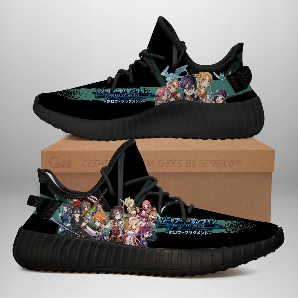 Sword Art Online Yeezy Anime Sneakers Shoes Fan Gift Idea Tt04 Unisex Men Women