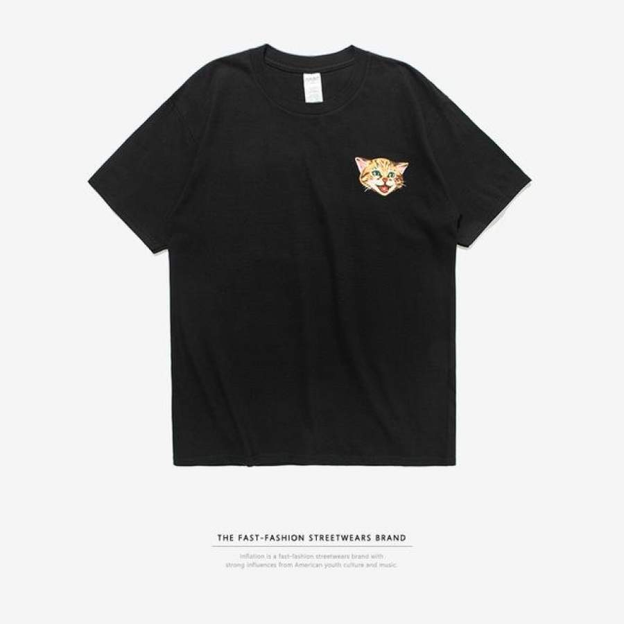 New Fashion Summer Short Men T shirt Clothing Cotton Comfortable Male T-shirt Men