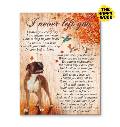 Boxer I Never Left You Custom Vertical Canvas Poster For Home Decoration