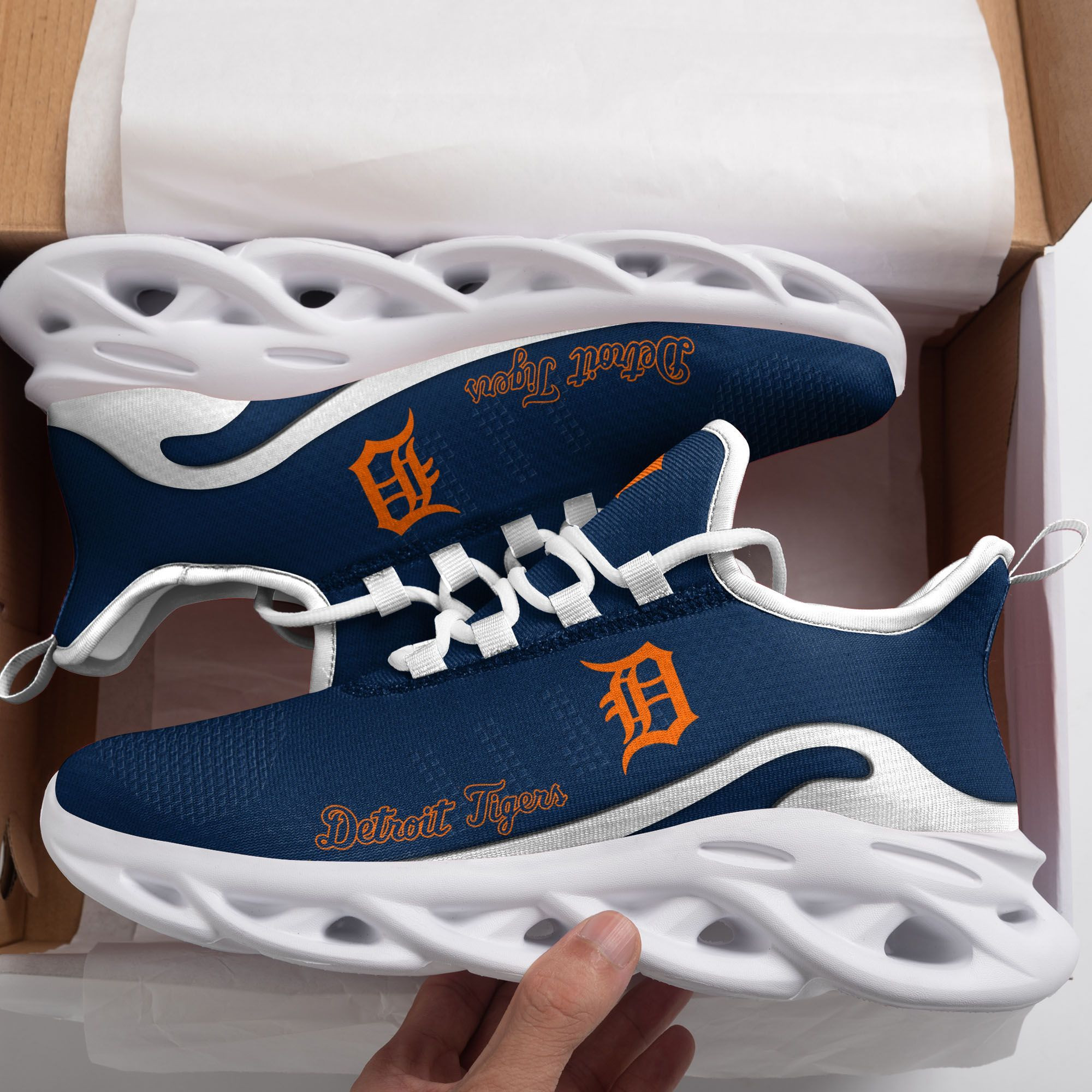 Detroit Tigers New Trending  D Printed  Max Soul Clunky Sneaker Shoes