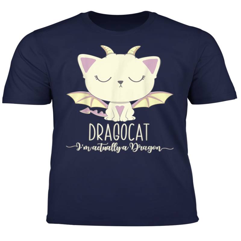 Dragon Cat Shirt Cute Kitten Lover Tee Japanese Monster Gift