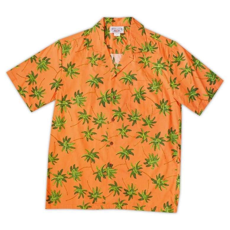 Palm Orange Amazing Design Hawaii Shirt Ha54608