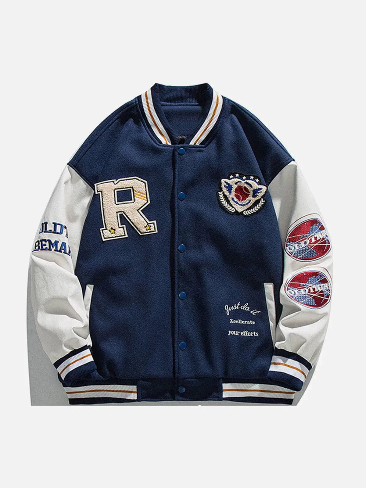 Talishko™ – R Baseball Embroidery Varsity Jacket