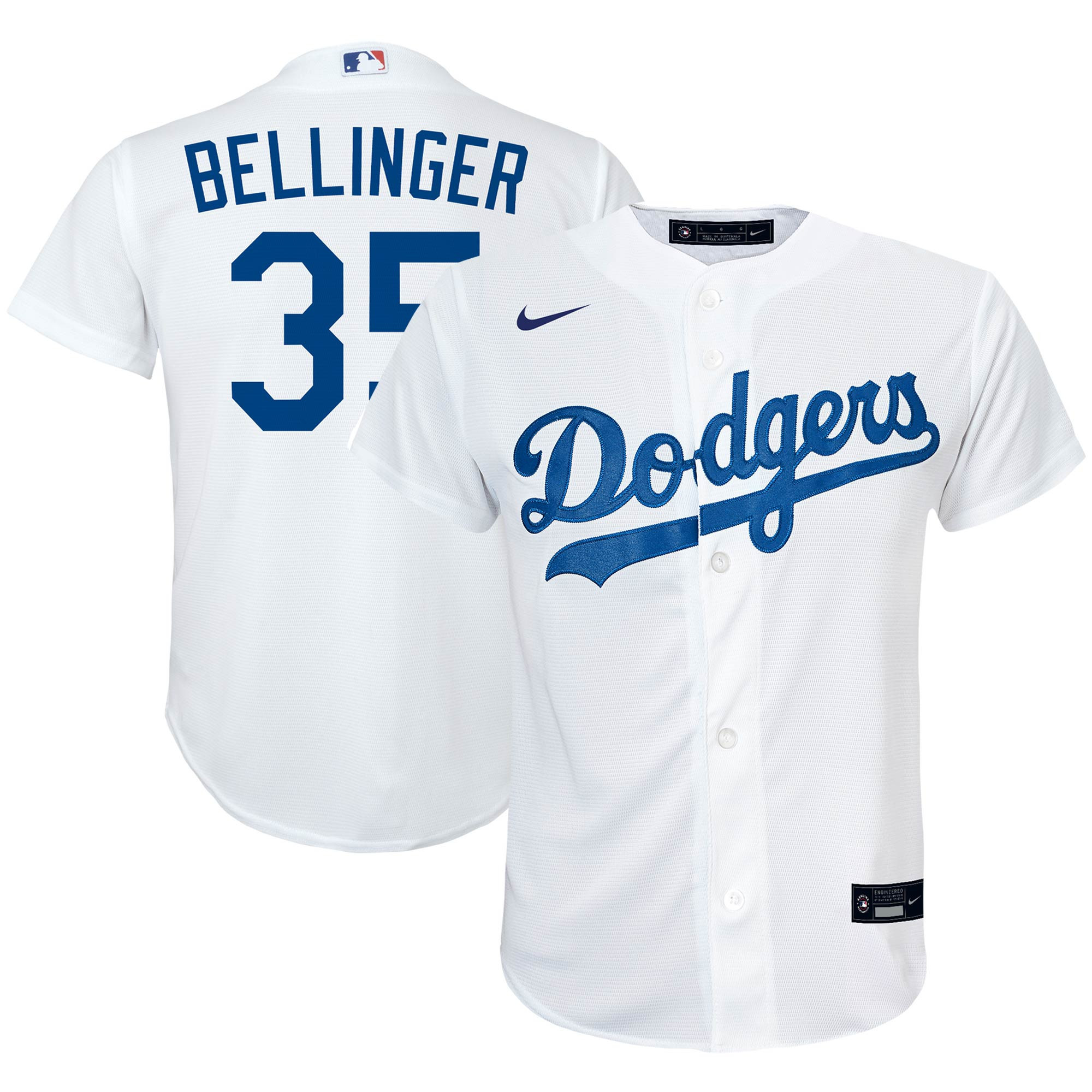 Cody Bellinger Los Angeles Dodgers Preschool Home Replica Player Jersey – White MLB