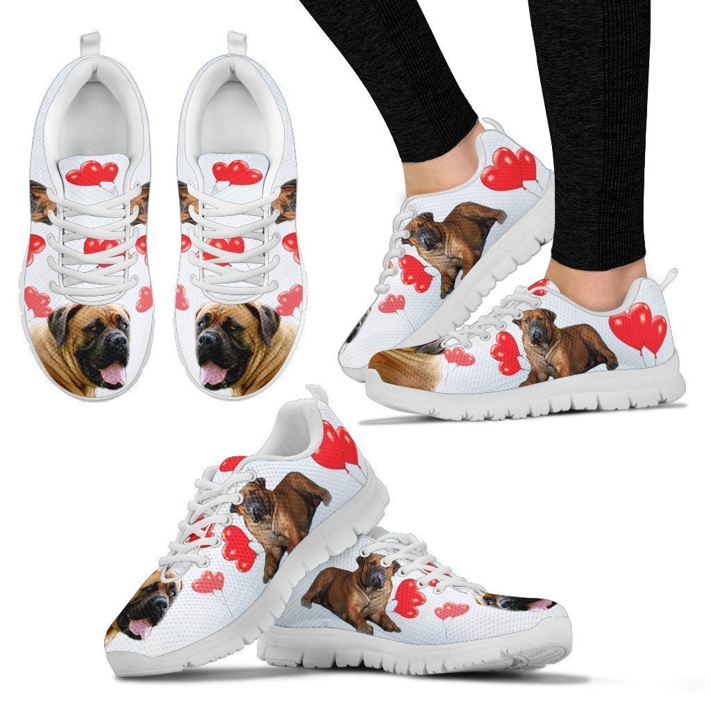 Valentine’S Day Special South African Boerboel Print Sneakers Running, Sneaker Personalized Shoes Custom Name, Text For Women, Men